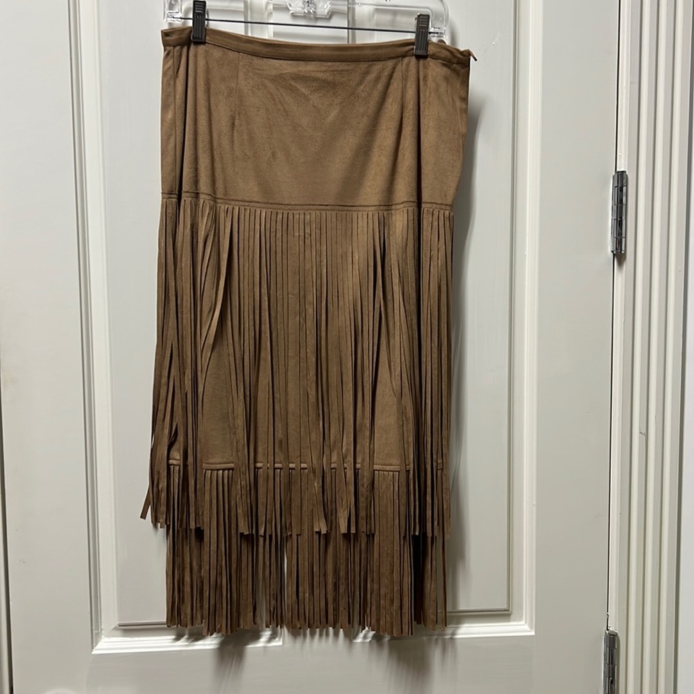 Chico suede skirt size 0